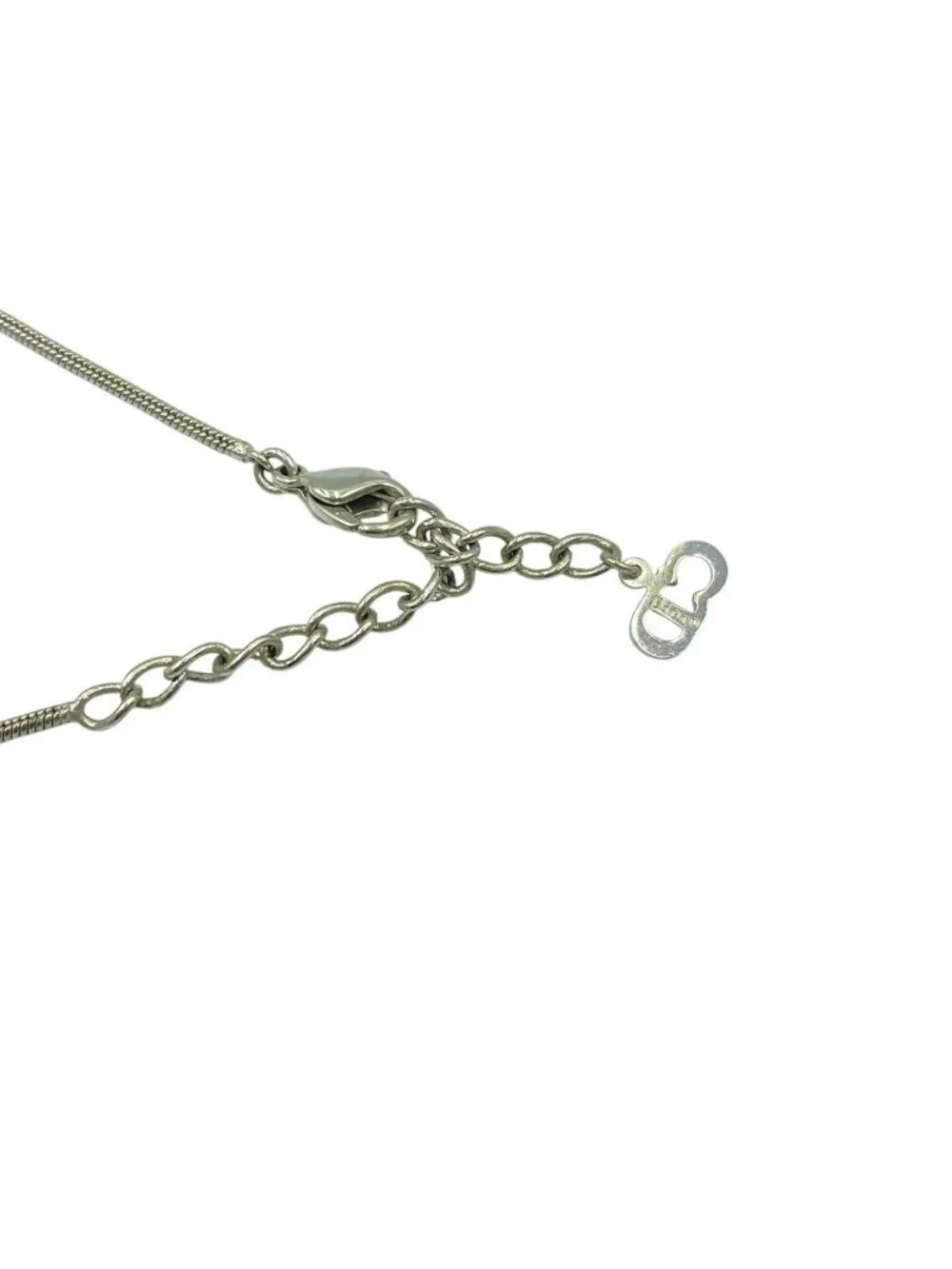 Dior Necklace Logo Silver